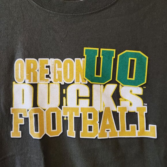 Oregon Ducks Football T-Shirt Medium BMOC 100% Cotton Graphic Tee NWOT - Picture 2 of 7